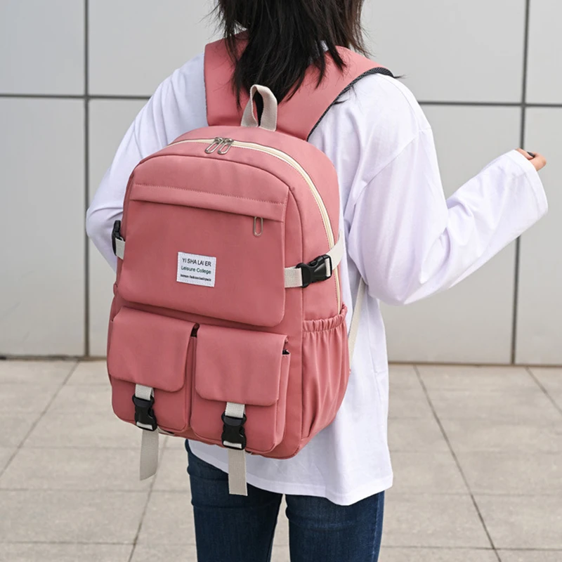 

New trendy student large capacity backpack schoolbag female college style Student Backpack laptop bags 2021