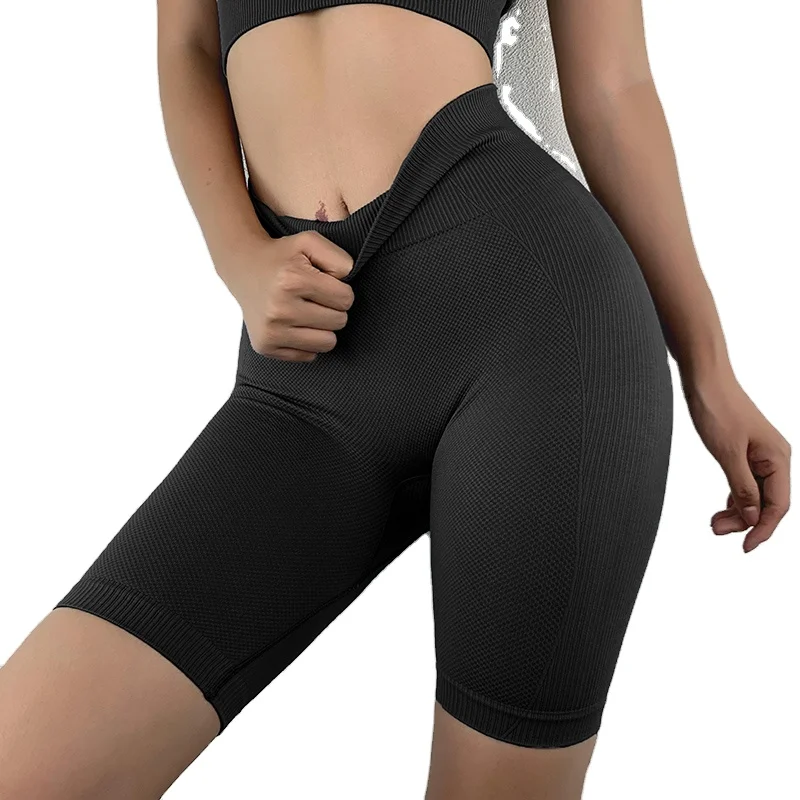 

Manufacturer High Waist Seamless Workout Shorts for Women Soft Breathable Compression Athletic Gym Short Tummy Control, 5 colors