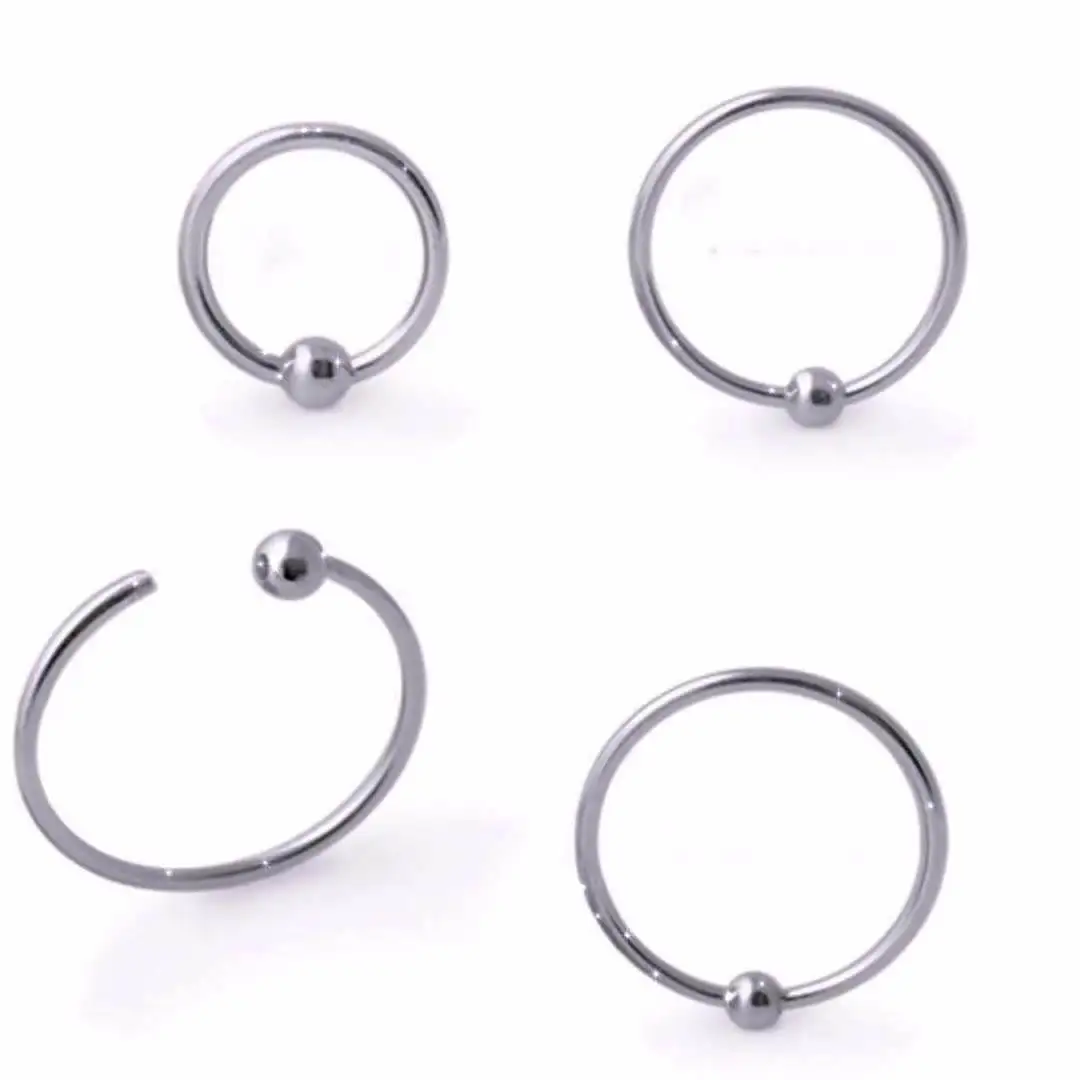 

Cz Vacuum Plating Alloy Septum Nose Jewelry Septum Clicker Nose Piercing Jewelry For Women