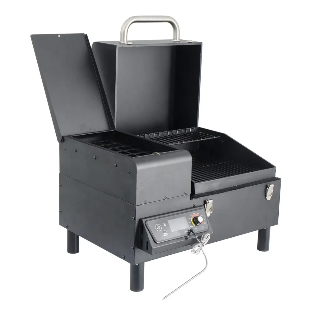 

OEM Factory Custom Standing Metal Garden Mini Square Barbecue Pellet Grill