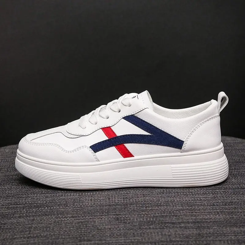 

Wholesale 2021 spring new fashion white shoes women's ins board platform casual shoes sneakers