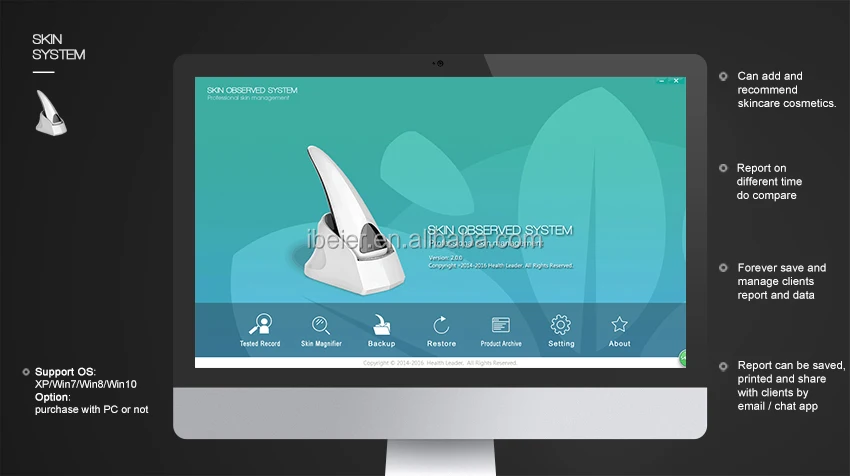 skin analysis machine facial skin analyzer