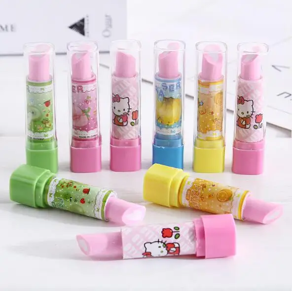 
Hotsale Stationery Novelty Cheap 3D shape Eraser,high quality rubber eraser,high quality Lipstick eraser 