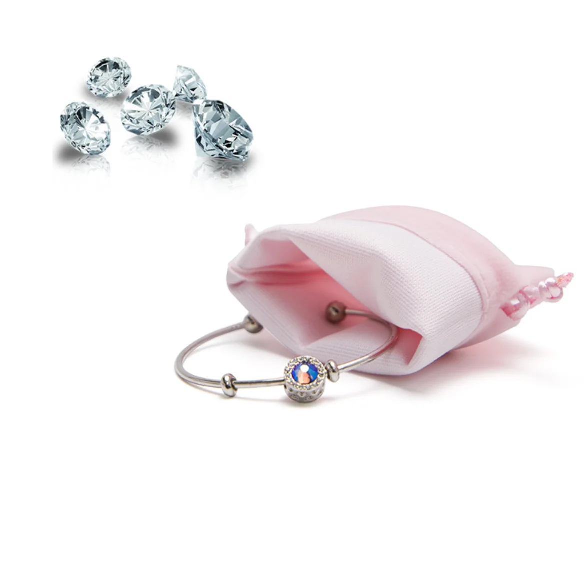 

2021 pink color soft velvet jewellery bag pouches pouch bolsas y cajas para joyas, Stock 18 colors
