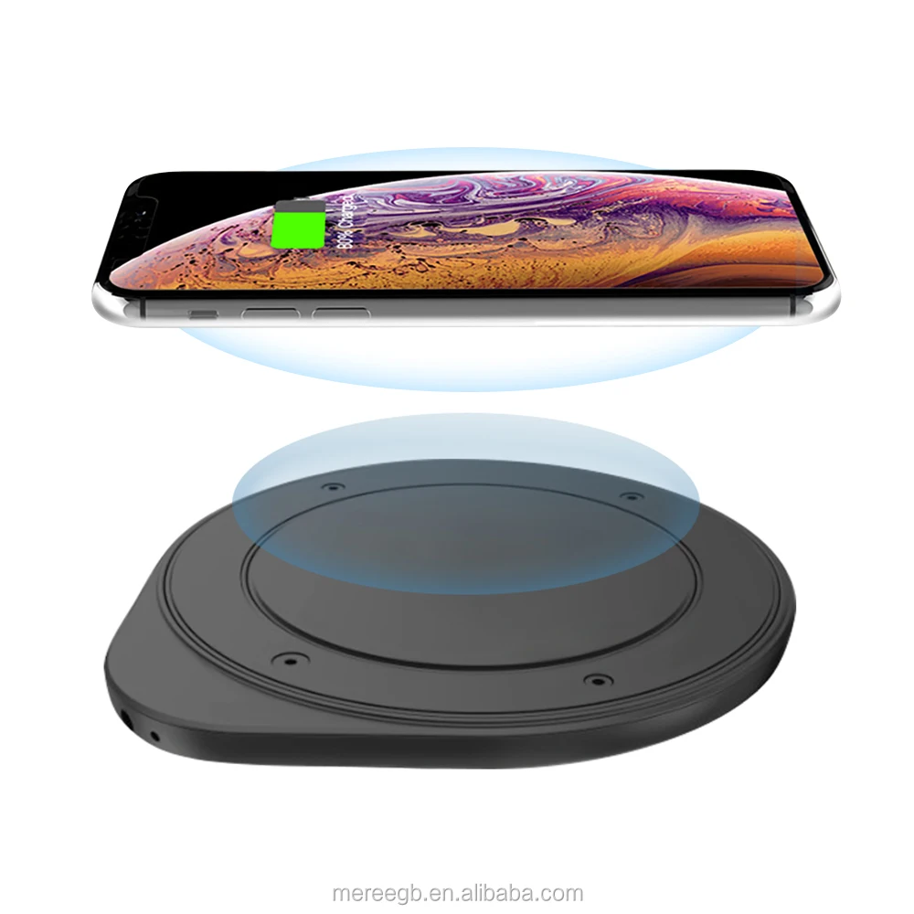 

Customized Logo Printing Long Distance Furniture QI Cell Phone Wireless Fast Charger 15W with Sticker