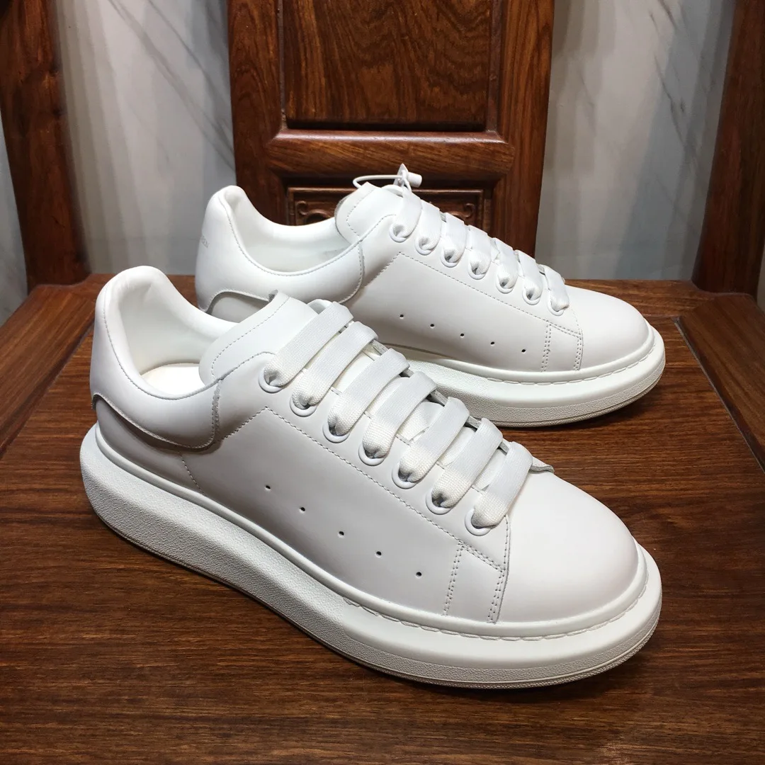 

Alexandermcqueen Hot Selling Lady Platform Walking Shoes Top Quality Women Famous Brand White Sneaker