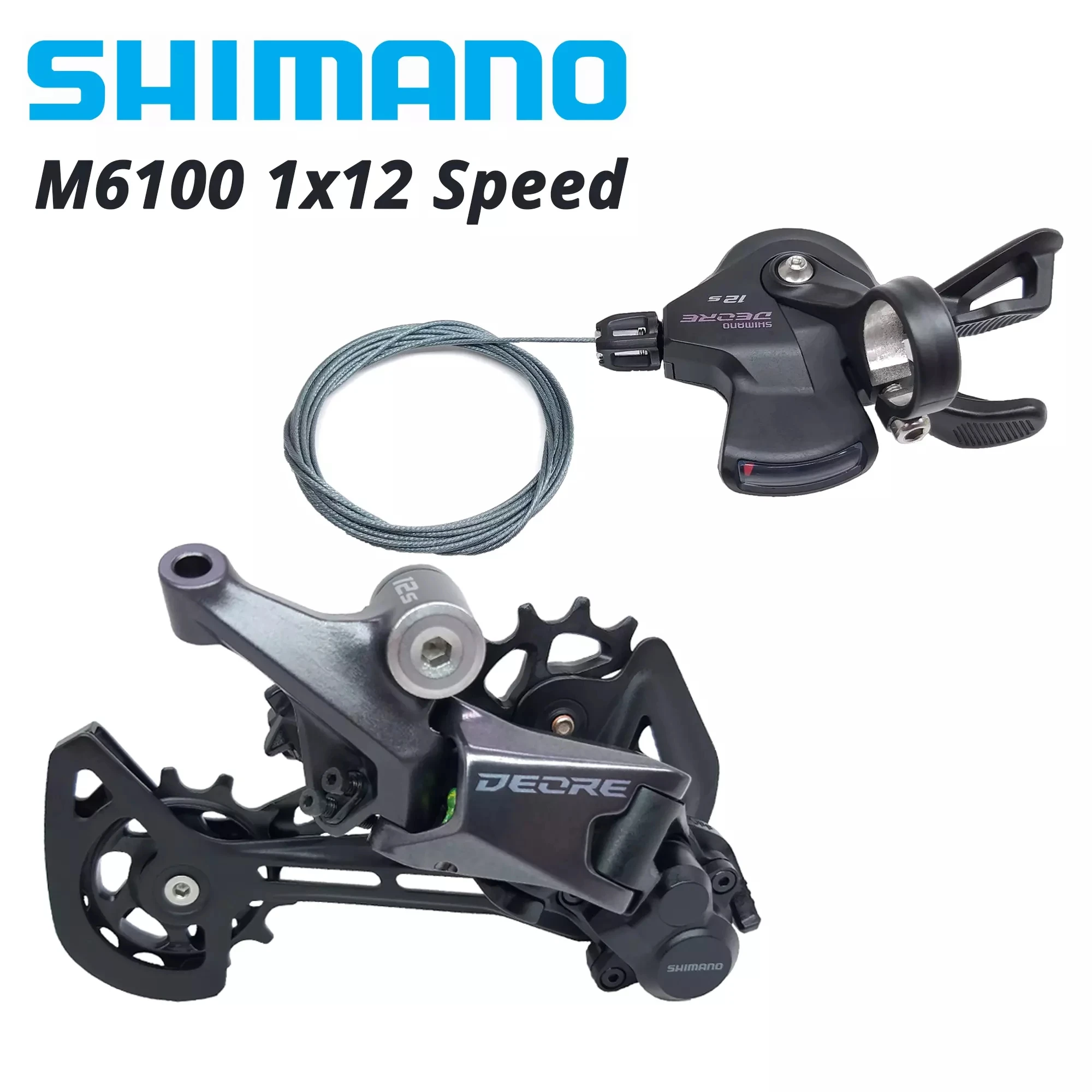 

SHIMANO DEORE M6100 12s Groupset SL M6100 SHIFT LEVER + RD M6100 GS REAR DERAILLEUR 12 Speed 12S SHIFTER SGS basic M7100 M7120