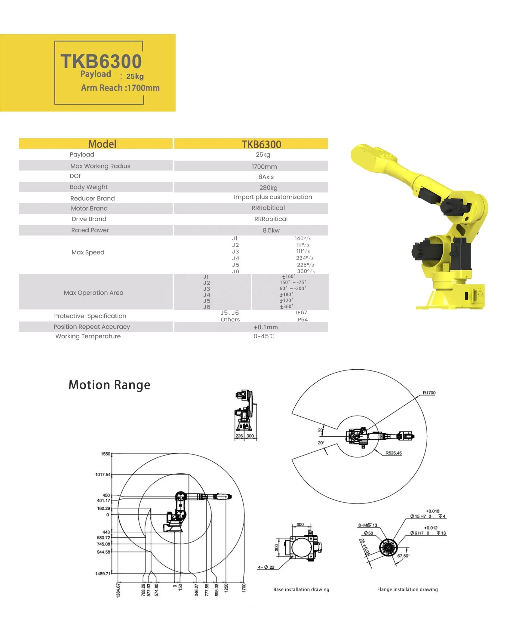 robotic arm for humanoid robots