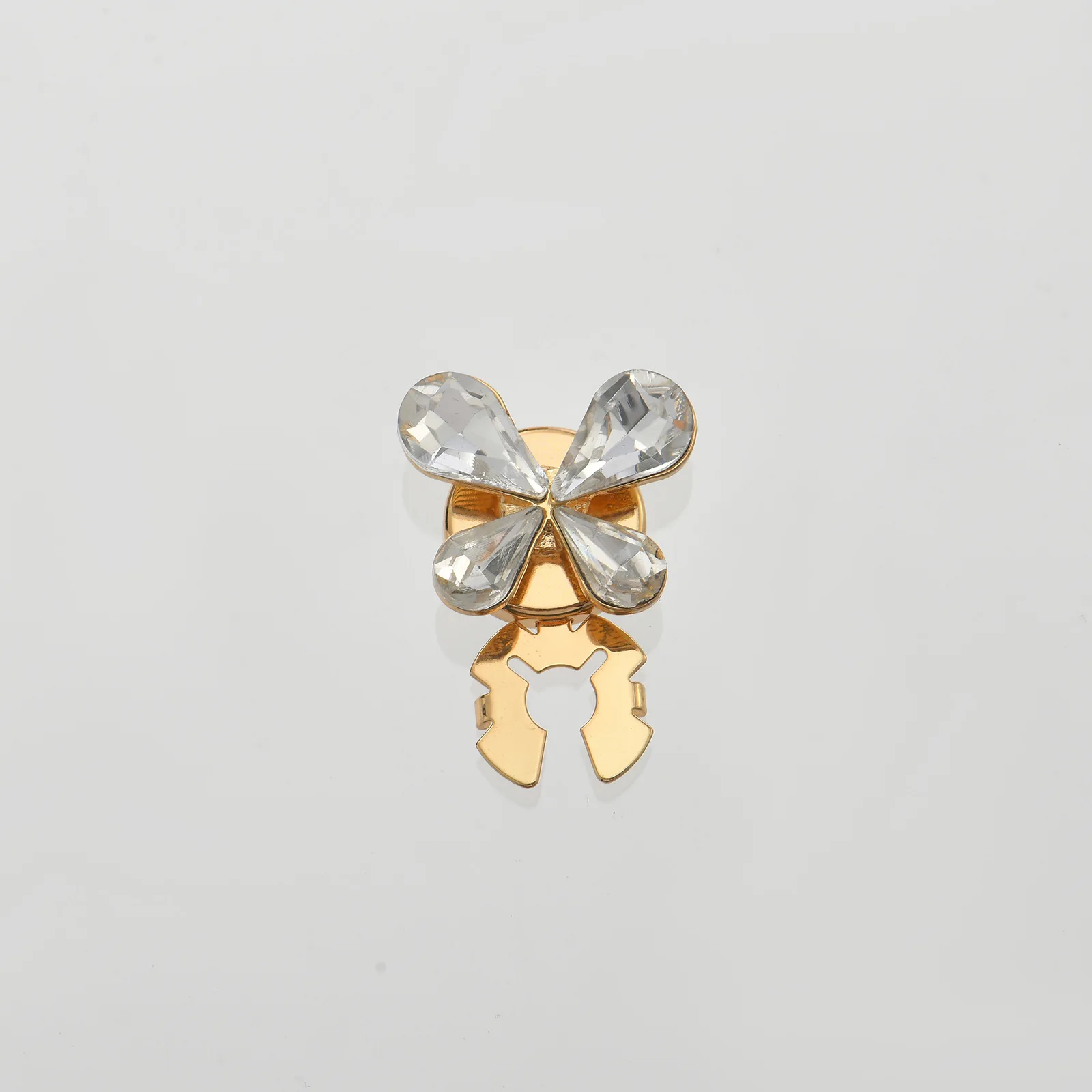 JFRB142 Four Leaf Clover Button Cover Elegant Cufflinks Fashion Jewelry Button Covers For Women Shirts