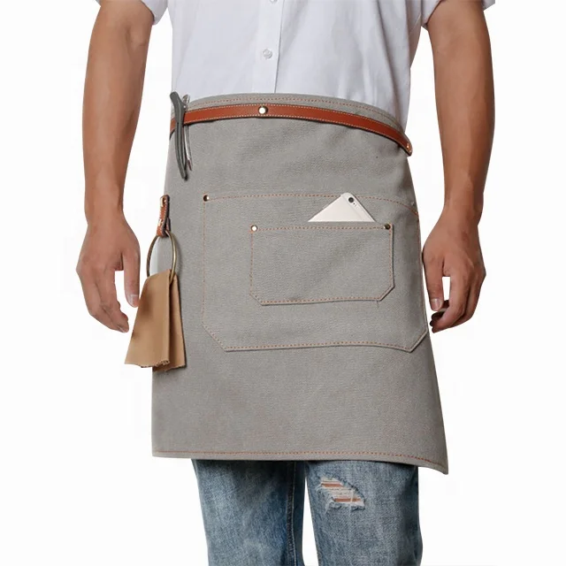 

Exquisite Workmanship Hot Sale Belt Denim Jean Bib Apron, Can be customized