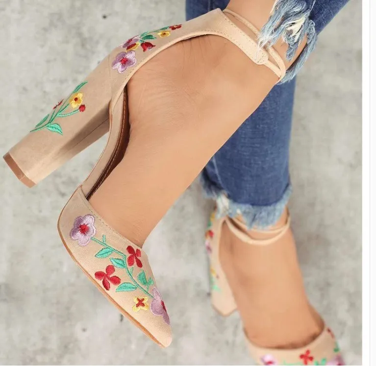 

women high heels ladies fashion party dinner summer, Picture color