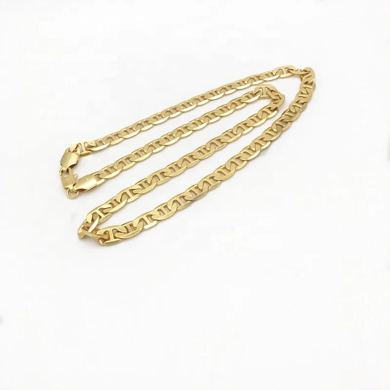 

Fashion Jewelry Necklace Chain 18K Gold Plated Mens Chain African Necklace, Golden
