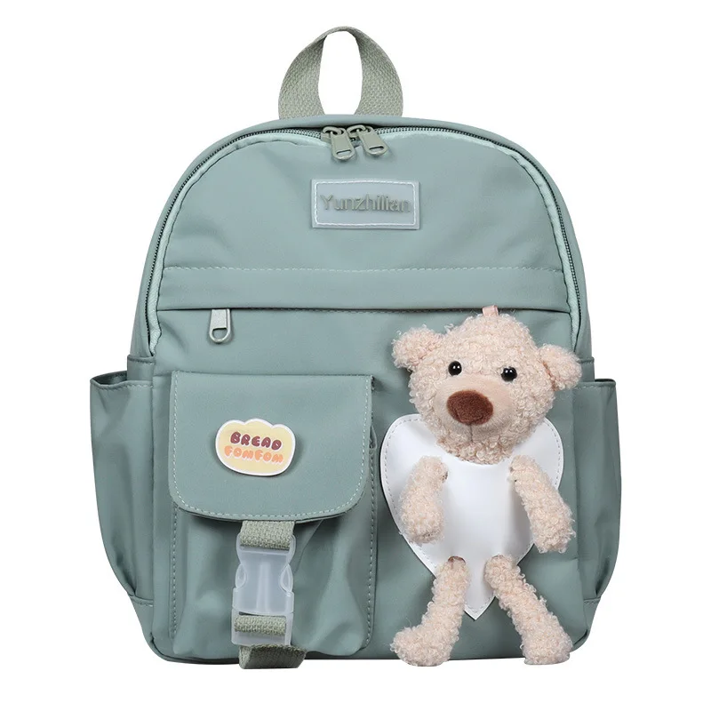 

New style children's backpack leisure cartoon bear girl boy kids kindergarten backpack, As pictures