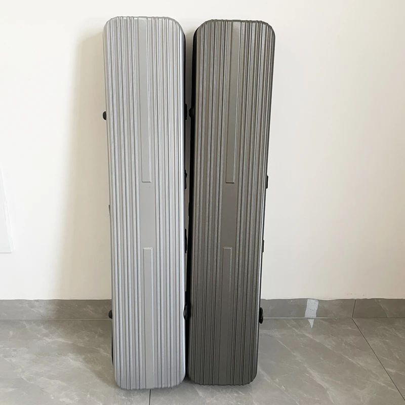 

Hot sale alloy material freediving case diving fins box freediving luggage, Dark grey ,silver,pink,blue