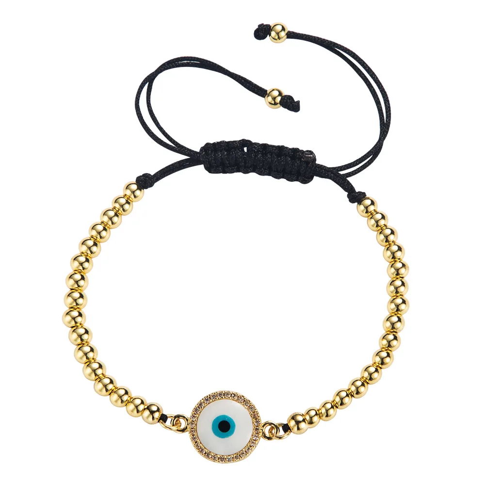 

Fashionable Design Multi Color Micro Pave CZ Turkish Eye Bracelet Crystal Rhinestone Evils Eye Beads Bracelet