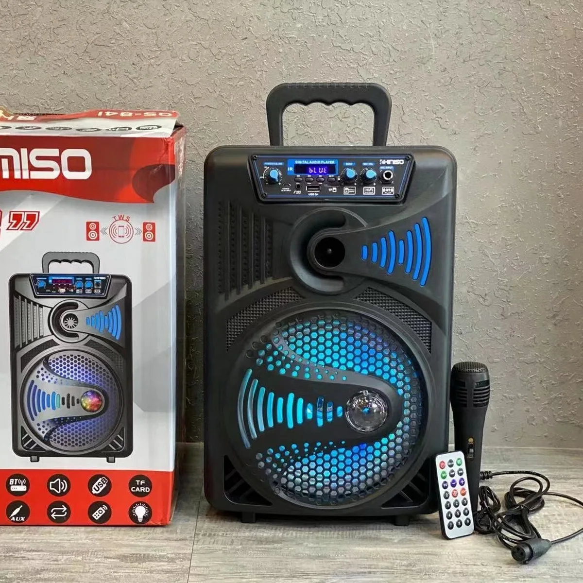 

QS-841 Lowest Price waterproof outdoor karaoke speaker for outdoor with FM Radio