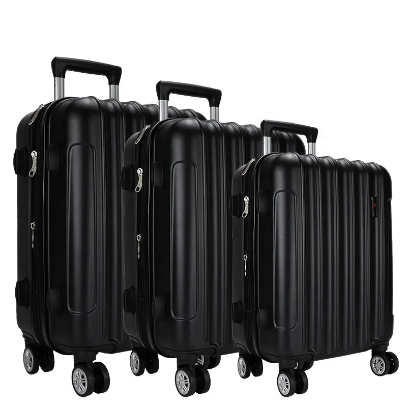 

2021 fashion abs luggage set hard suitcase on 4 wheels travelling luggage bag carry on suitcase, Black,red,blue,rose gold,silver,gold or customized