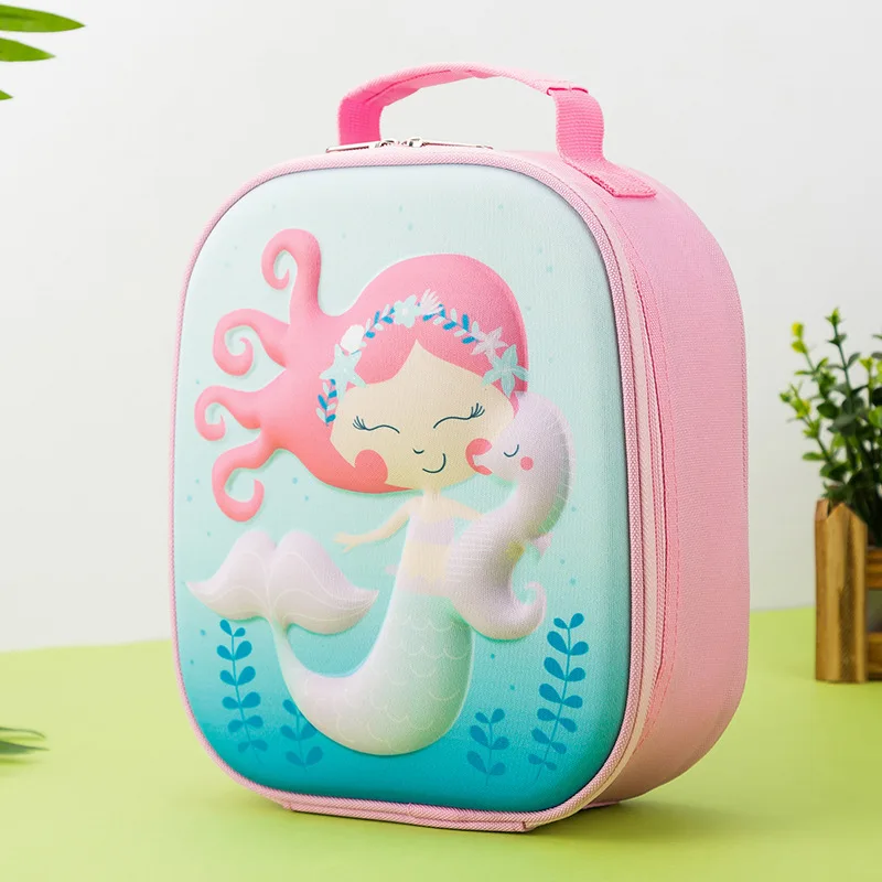 

Fashion Reusable 3d Emboss Cartoon Meal Food Box Boy Girls Children School Eco Insulated Cute Thermal Lunch Bag For Kids