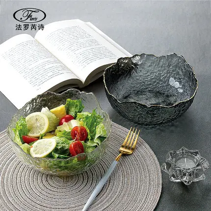 

Useful borosilicate glass salad bowl, Assorted color