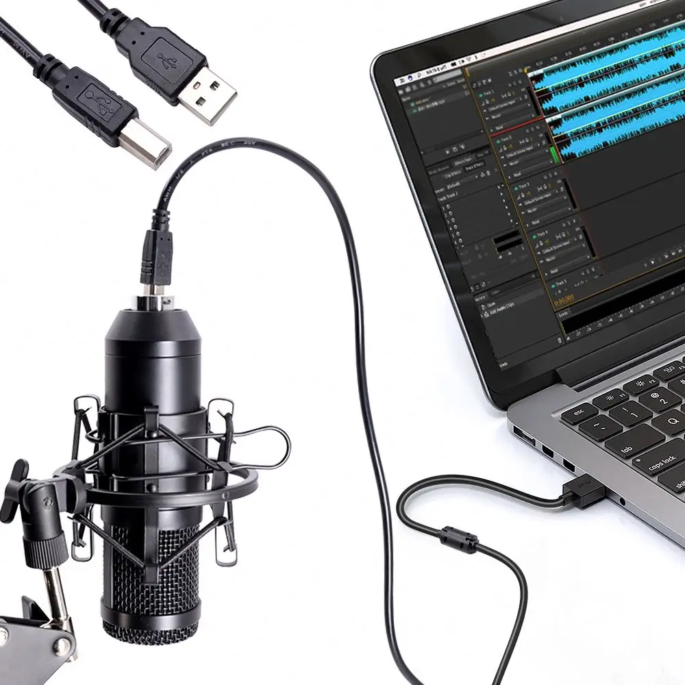 

Professional OEM BM800 MIC kit studio Cardioid Condenser Microphone Microfone Sound livestream Recording broadcasting Singing