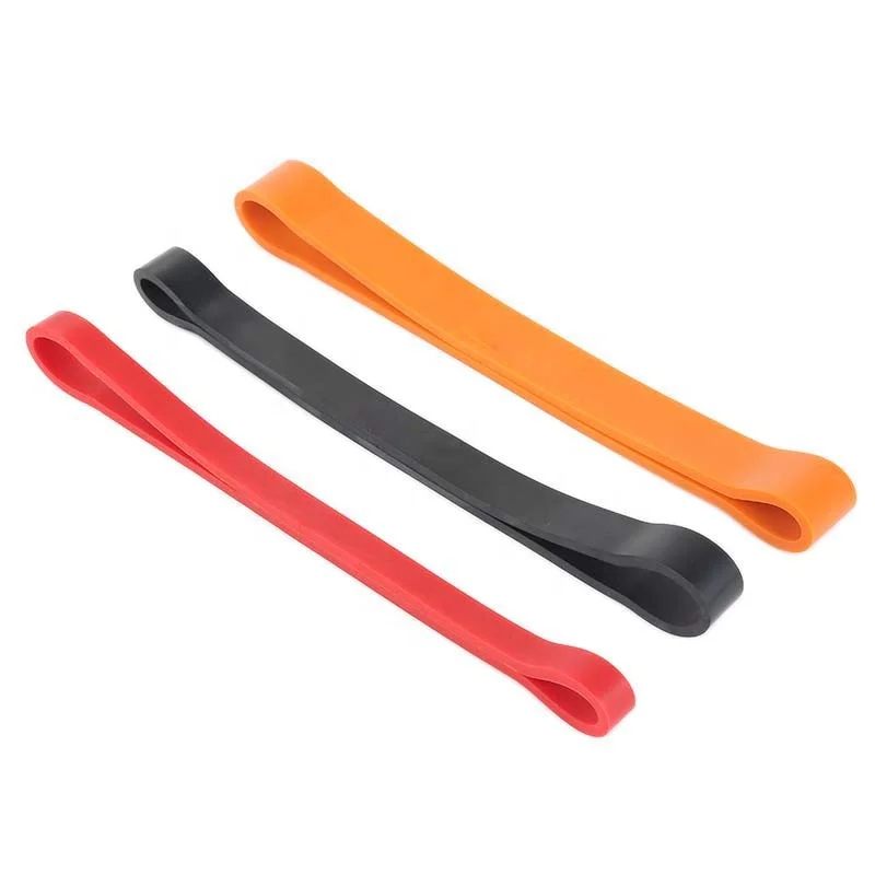 

OEM Color Low MOQ High Quality Wholesale Fitness Exercise Thick Exercise Loop Resistance Band With Customized Logo, Red+gray+orange or custom color