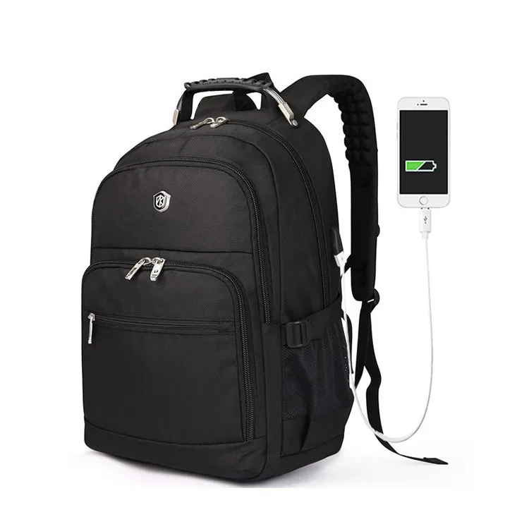 

Aoking Unisex Classic Zipper Soft Charging Rucksack Lap Top Backpack Bag Office