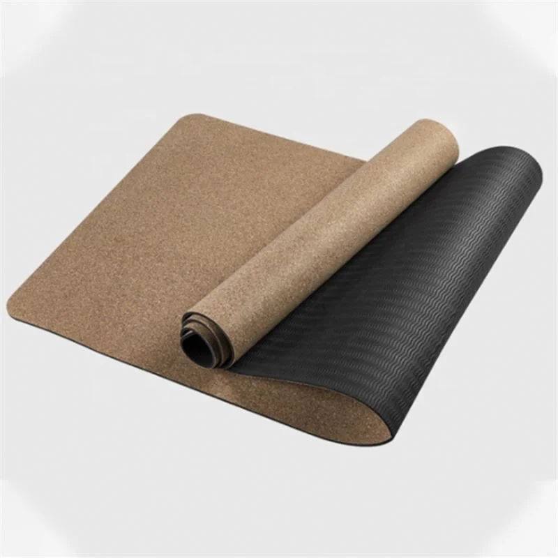 

Fitness exercise sport gym massage yoga mat Gymnastics yoga rubber sport carpet workout Cork thick pilates mat blanket