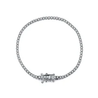 

RINNTIN SB61 Accessories Women 925 sterling silver jewelry Cubic Zirconia Charm Tennis Bracelet