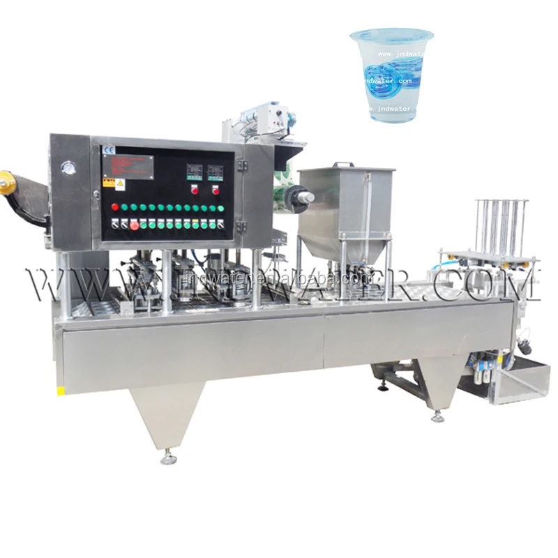 automatic 2000-6000 (cups/H) plastic cup juice filling and sealing machine