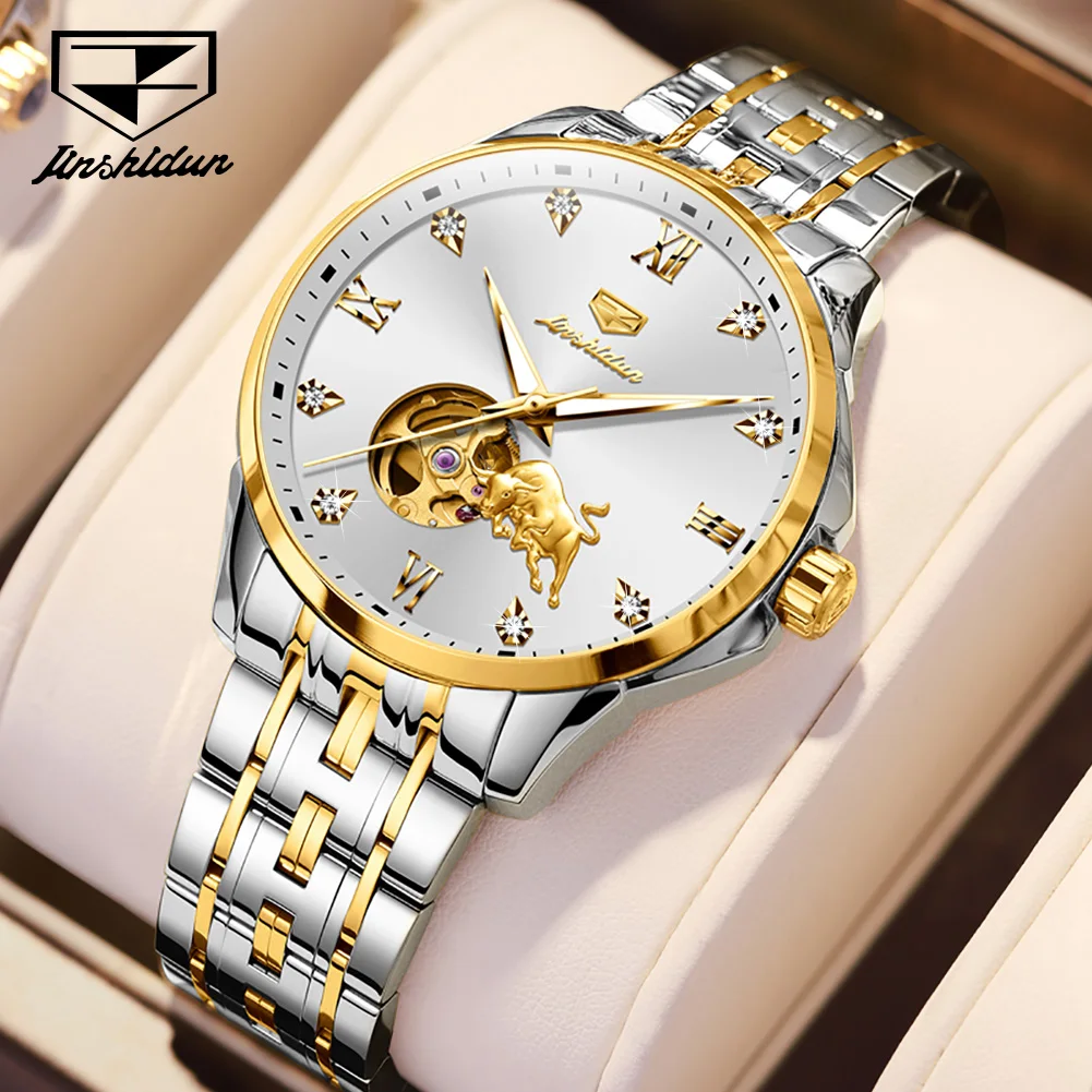 

JSDUN 8913 men Cheap Factory Price Imported Movement Stainless Steel Waterproof Automatic Mechanical Wrist Watch