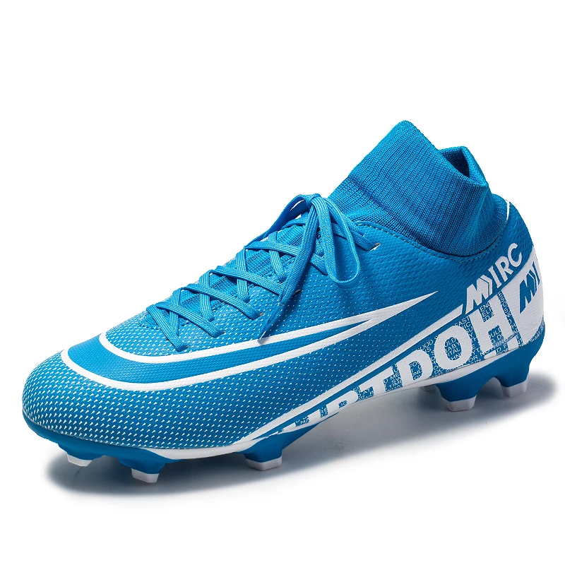 

Factory price Children adults original turf FG training football boots high ankle soccer shoes for Men, 4 colors