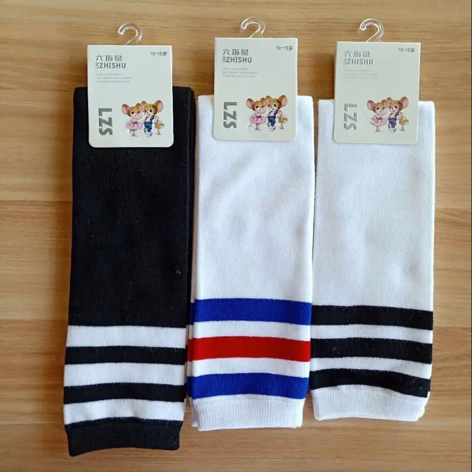 

Children's football socks high tube cotton student sports socks stock, Mix color