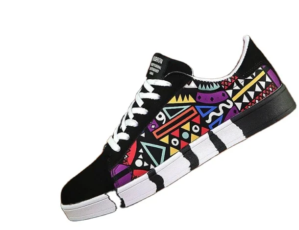 

Spring new men's sports shoes color matching graffiti shoes casual boys shoes, Mix colors