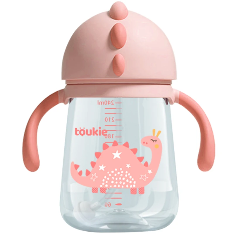 

2020 new baby drinking cup with straw for kids training bottle baby sippy cup, Blue