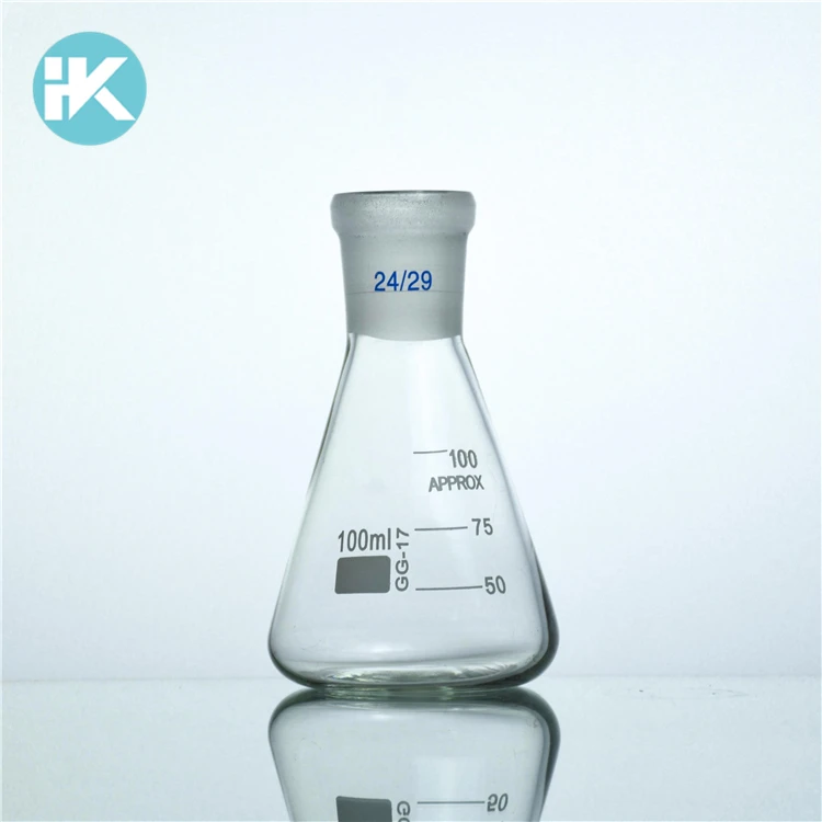 Hk Laboratory Glassware Conical Flask With Standard Ground Mouth Uses