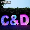 wedding prop photography big LOVE background vintage marquee letter light for events backing