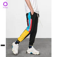

Fashion two tone splicing casual pants Men sports Jogger Sweatpants