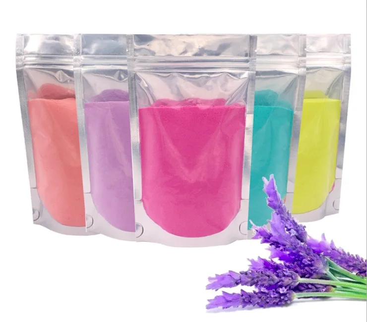 

2021 hot nature sea salt tub bubble dry flower bath fizzier bomb powder