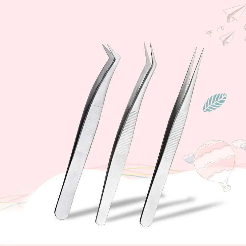 

tweezers eyelash extension custom private label tweezers eyelash extension stainless steel eyelash tweezers, Customer's choice