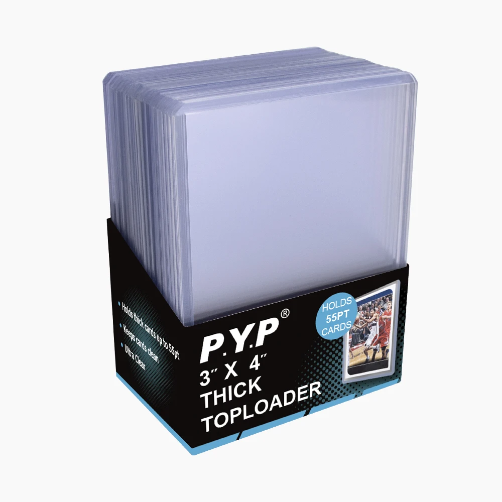 

Toploaders 3" x 4" Super Thick 55PT 25ct trading card top loader card sleeves, Super clear