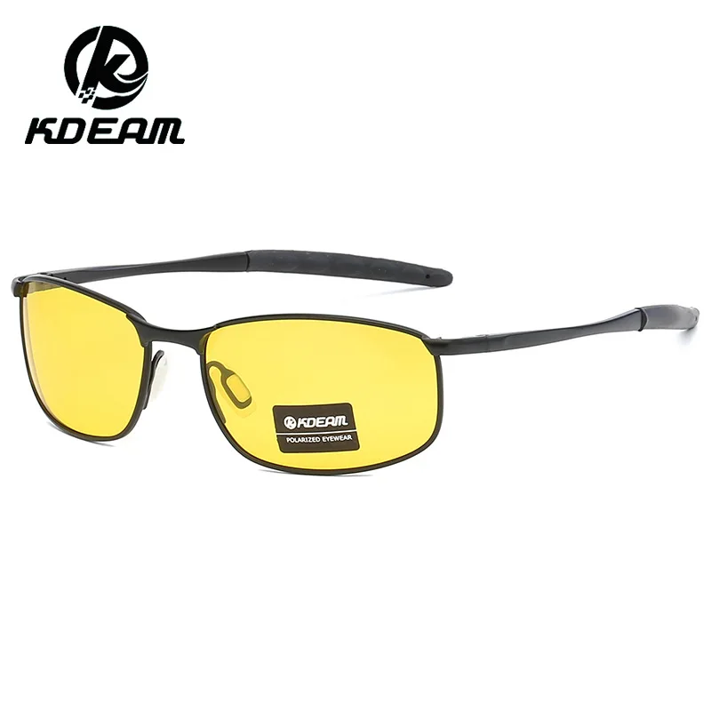 

KDEAM KD395 2021 New Polarized Sun glasses Men Wholesale Driving Hot Sale Plastic oval frame Night Vision Sun glasses, Picture colors