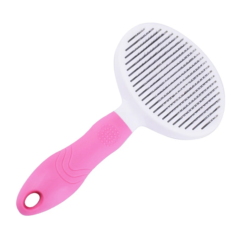 

Pet Comb Self Cleaning Brush Professional Grooming Brush for Dogs and Cats Quick Clean Short and Medium Hair Removal Accessories