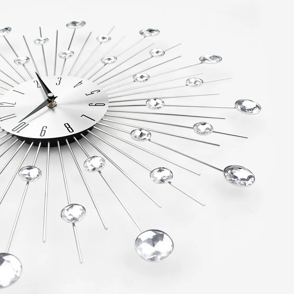 3D Crystal Display clock for Living Room wall clock home decor  