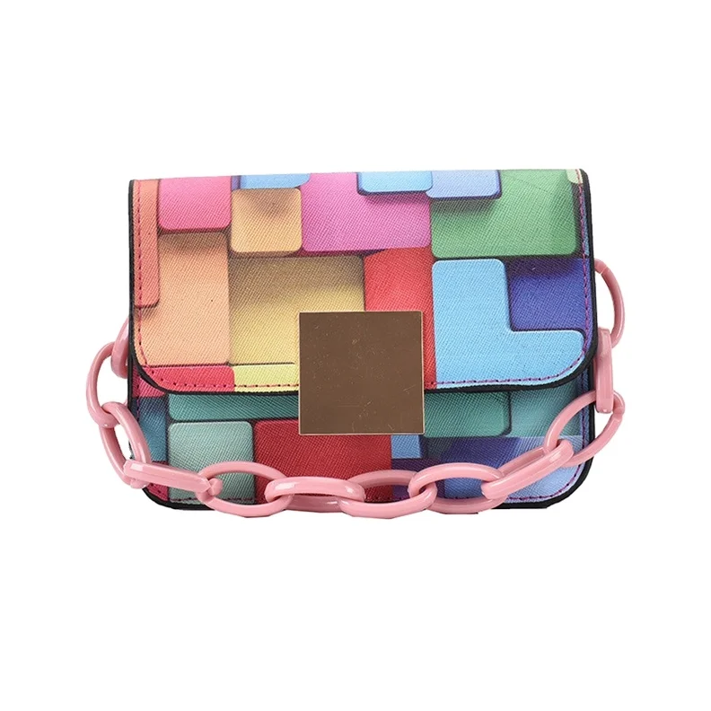 

XP1576 summer 2021 Korean contrast stitching messenger shoulder bag trendy fashion western women bags