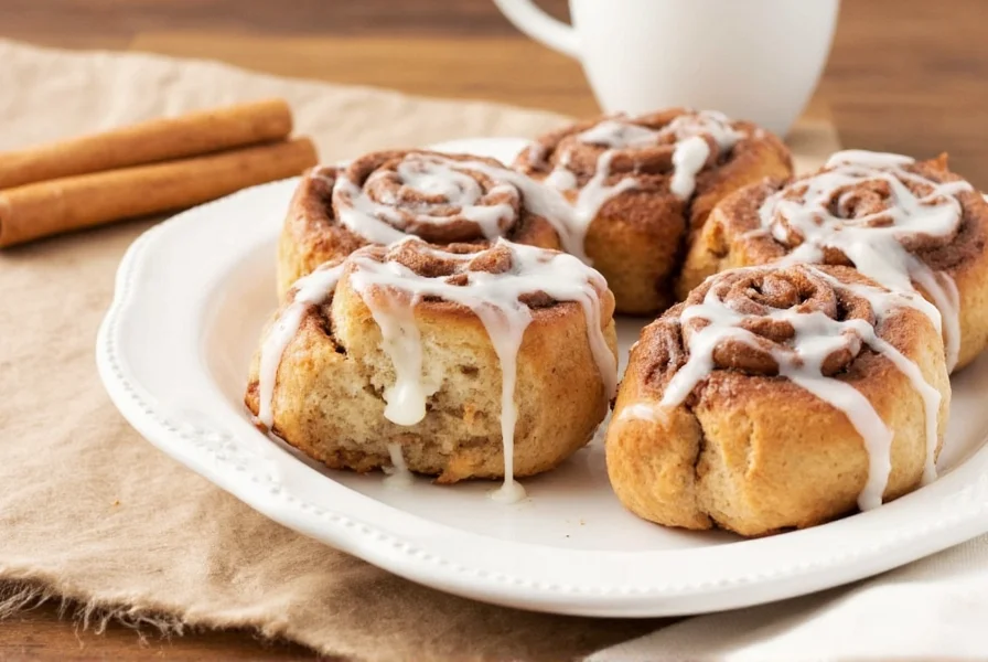 Step-by-step images showing the process of making hot chocolate cinnamon rolls from dough preparation to final glazing