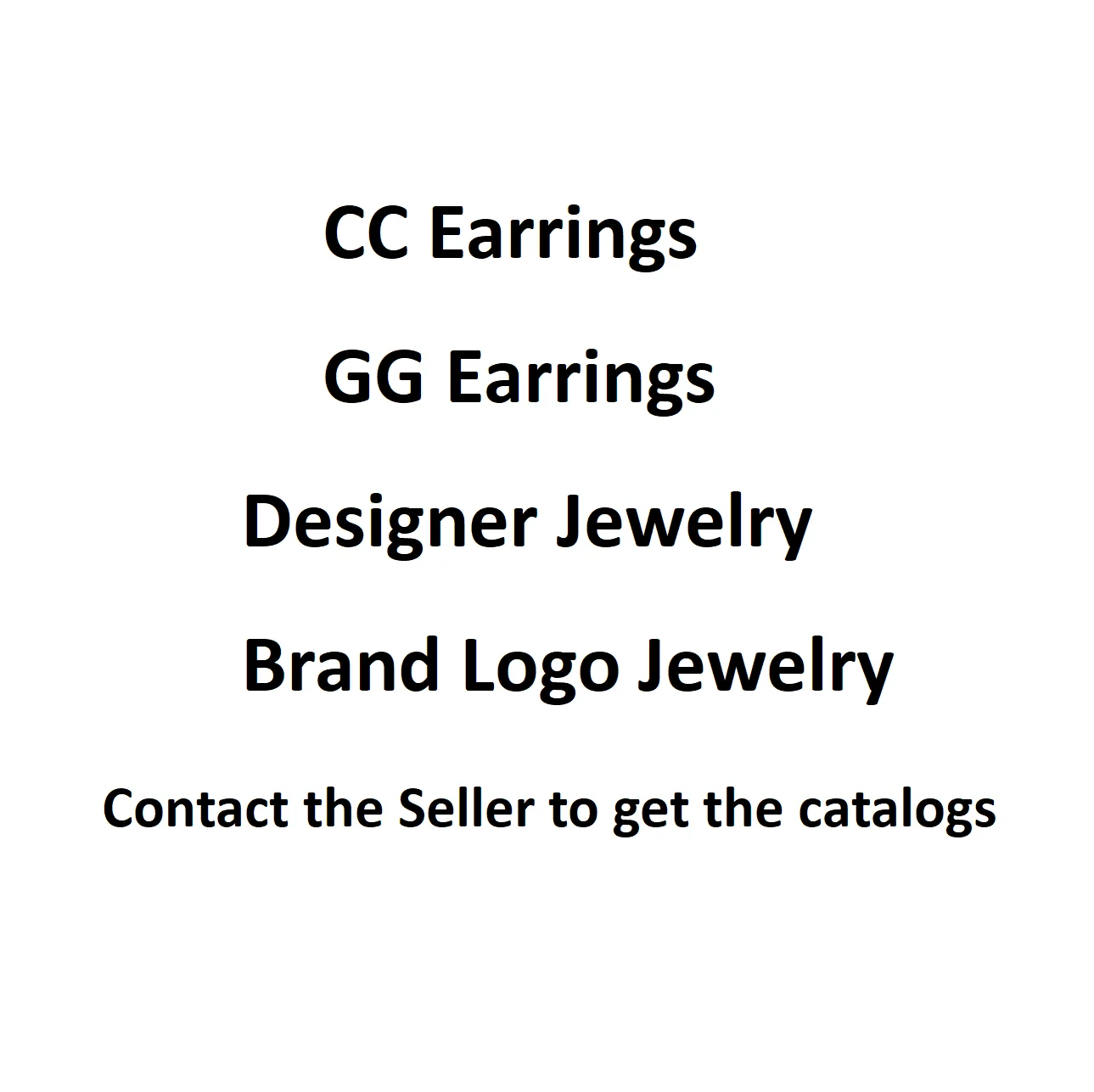 

Wholesale High Quality Luxury Brand Designer Inspired Jewelry CC Earrings for Women, Multi