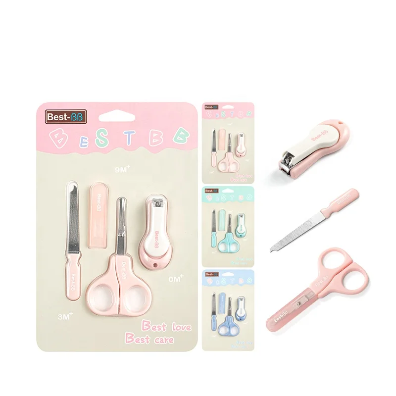 

Eliter Amazon Hot Sell In Stock 3 in 1 Eco-friendly Babi Manicure Manicure Babi Infant Care Kit Boy Kids Nails Set Hygiene Kit