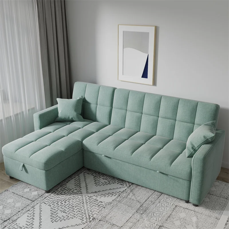 

Hot Sale Living Room Sets Fabric Sofa Bed Storage Sofa Sleeper Couch Sofa bed Couch bed, Optional