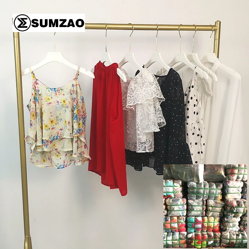 

China Supplier ukay ukay bales Summer Adults Bulk Bundle Bales Of Second Hand Clothes, Mixed colors