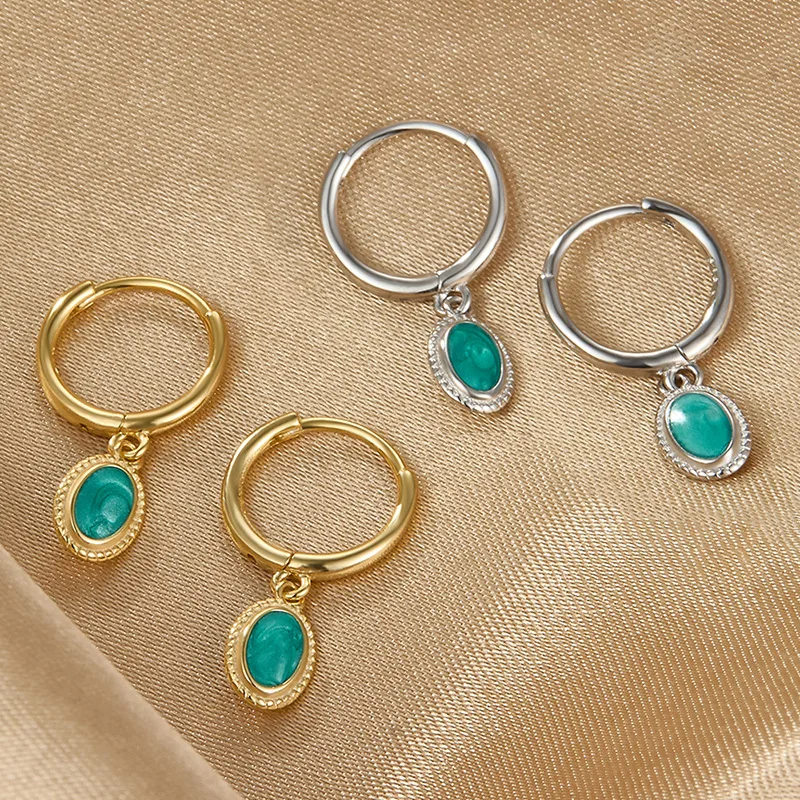 

fashion jewelry 925 silver earrings jewelry 18K gold plated sterling silver hoop earrings for women